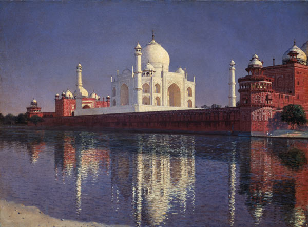 Das Mausoleum Tadj-Mahal in Indien a Wassili Werestschagin