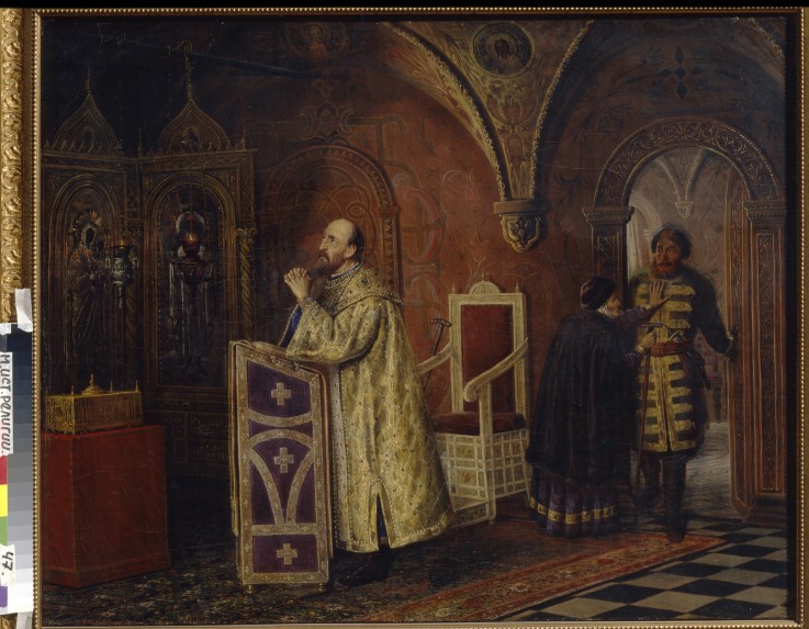 Tsar Ivan IV the Terrible praying a Wassili Wladimirowitsch Pukirew