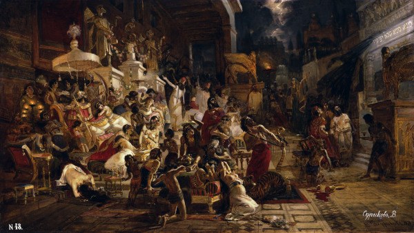 Feast of Belshazzar / Surikov a Wassilij Iwanowitsch Surikow
