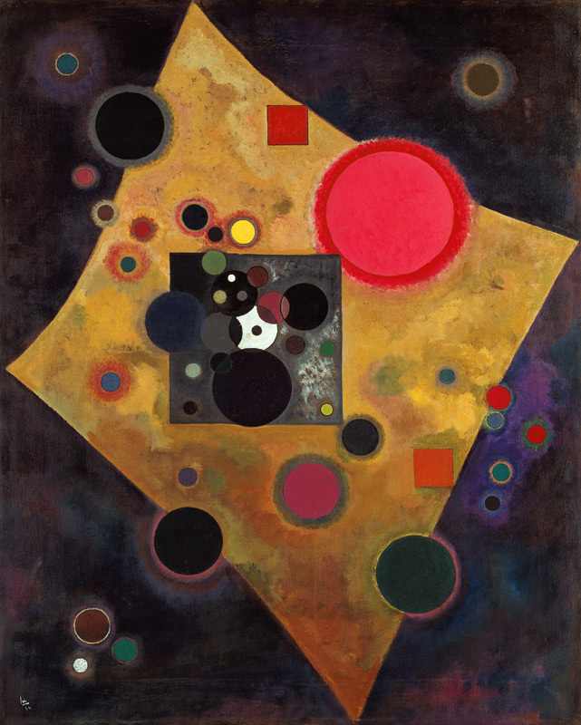 Accent in pink. a Wassily Kandinsky