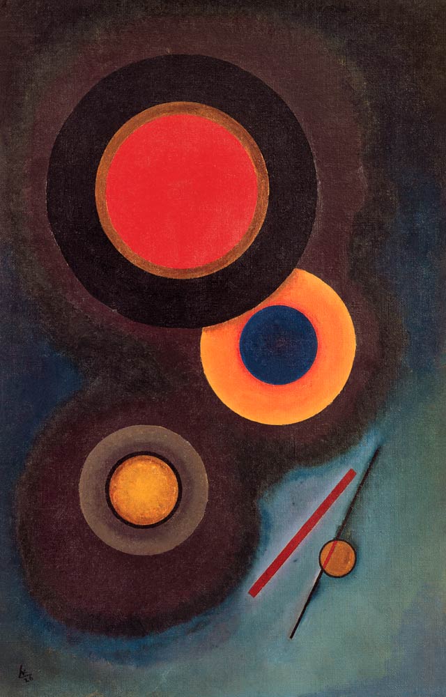 Composition with circles and lines a Wassily Kandinsky