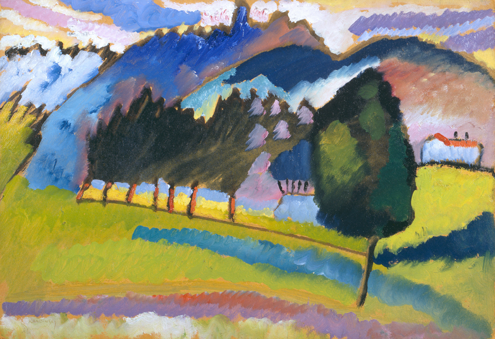 Landscape with Rolling Hills a Wassily Kandinsky