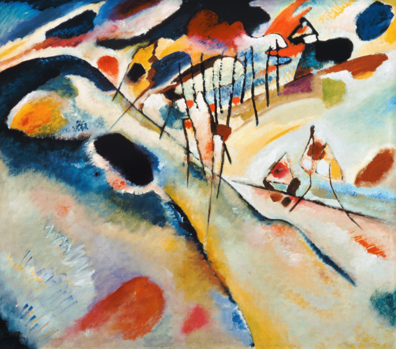 Landschaft a Wassily Kandinsky