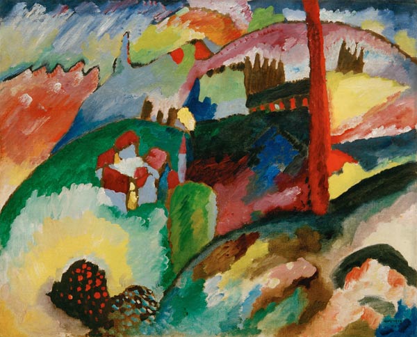 Landscape with Chimneys a Wassily Kandinsky