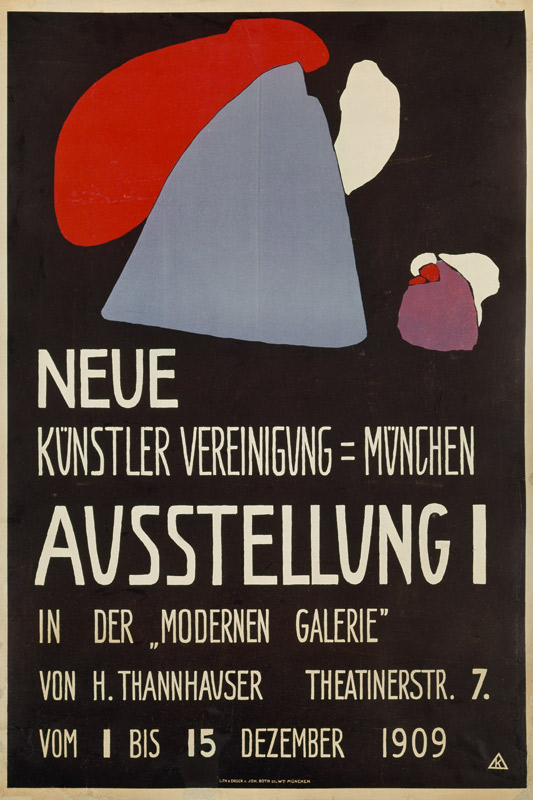 Poster a new artist union Munich a Wassily Kandinsky