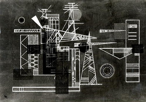 Construction with points a Wassily Kandinsky