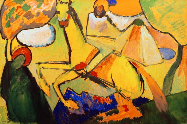 Sketch (knight) (St. Martin) a Wassily Kandinsky
