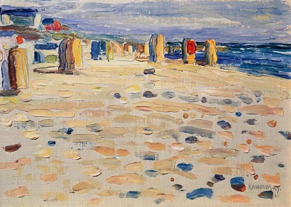 Wicker Beach Chairs a Wassily Kandinsky