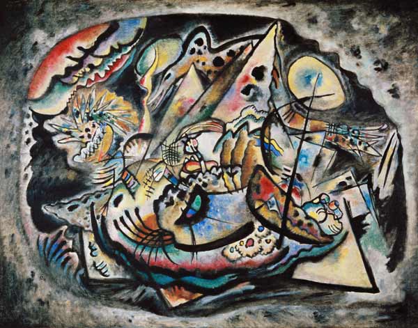 Komposition Graues Oval a Wassily Kandinsky