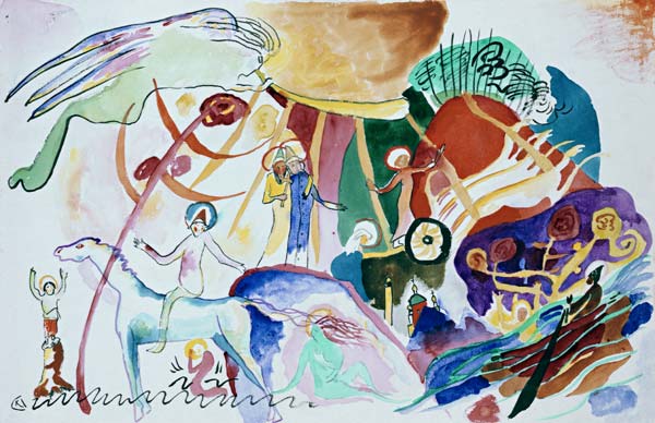 Composition with saints a Wassily Kandinsky