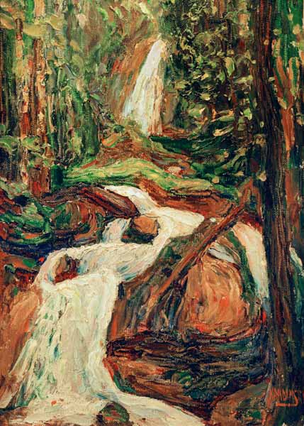 Kochel - Waterfall I a Wassily Kandinsky