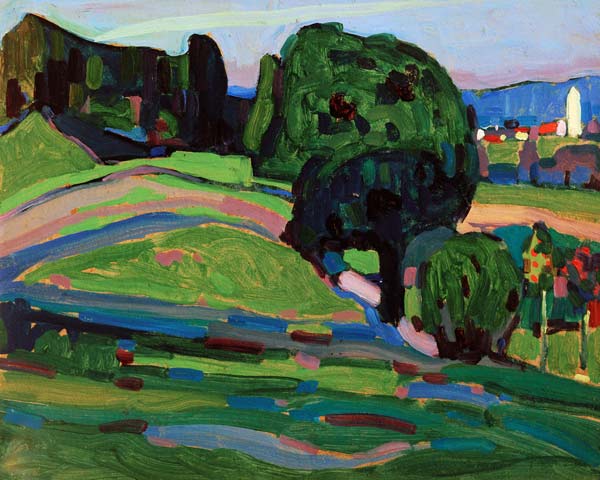 Landscape in Murnau a Wassily Kandinsky