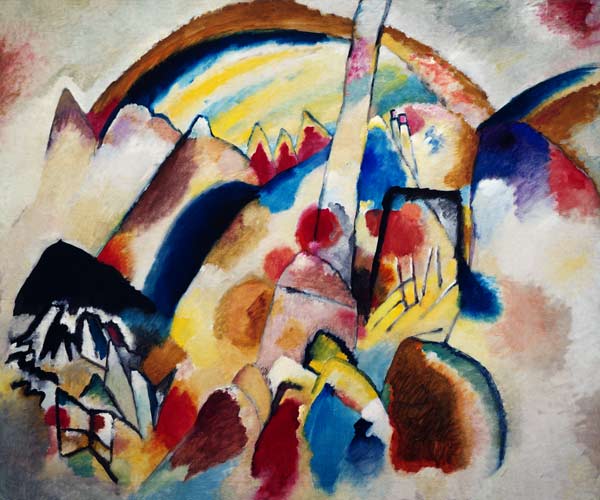 Landscape with Red Spots II a Wassily Kandinsky