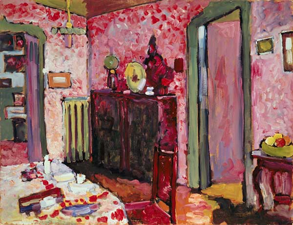 Living room in the Ainmillerstraße 36. a Wassily Kandinsky