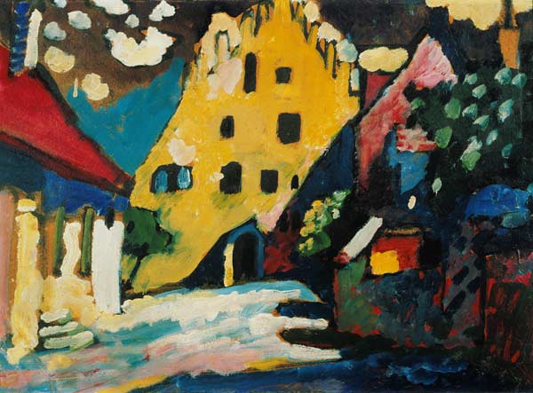 Murnau, courtyard I. a Wassily Kandinsky