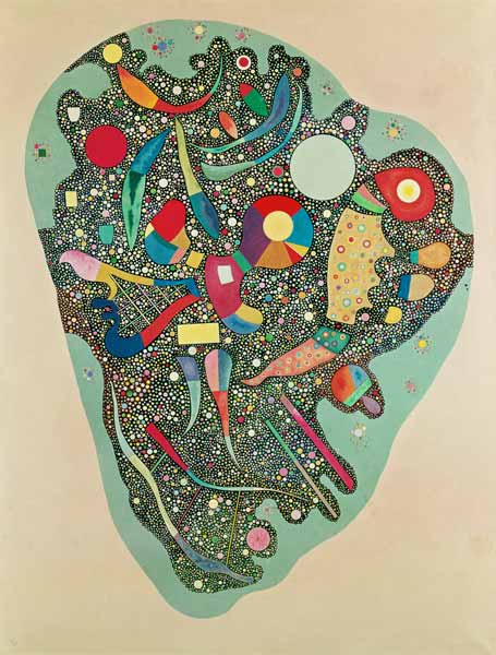 Ordered accumulation (Entassement réglée or ensemble multicolore) a Wassily Kandinsky