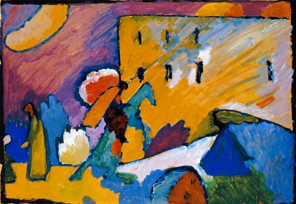 Rider over the bridge (improvisation III.) a Wassily Kandinsky