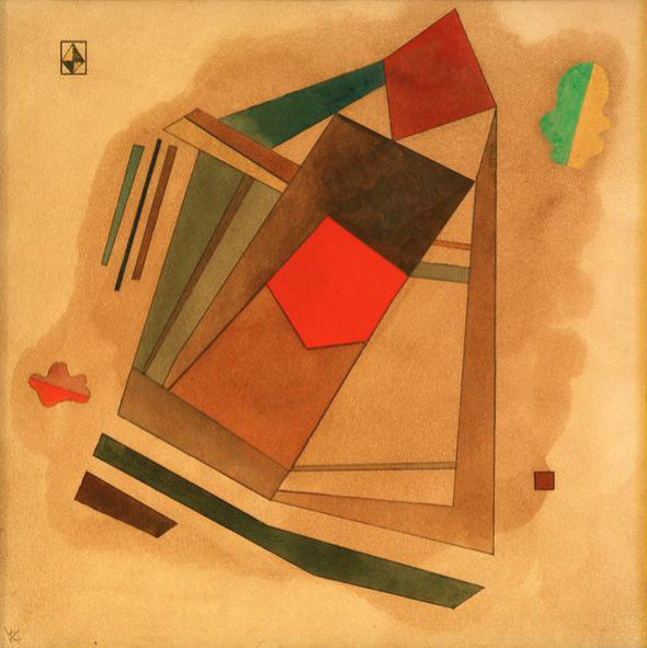 Red in a Square a Wassily Kandinsky