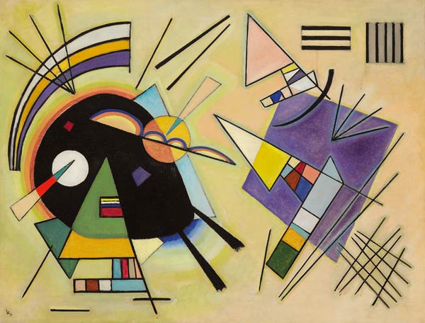 Schwarz und Violett a Wassily Kandinsky