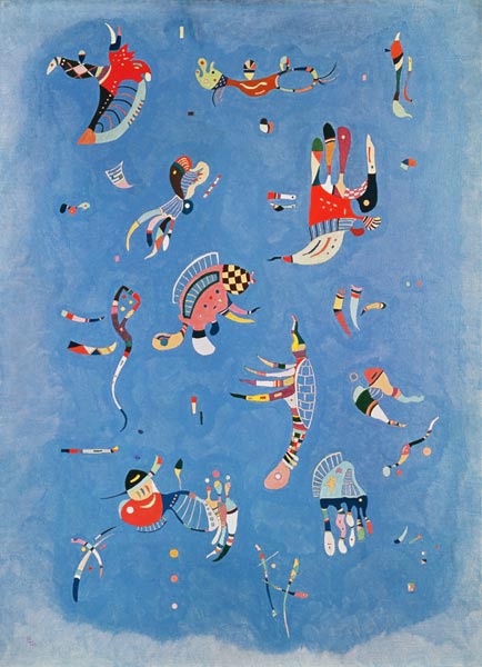 Sky blue. a Wassily Kandinsky