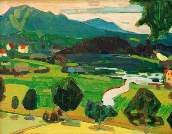 Murnau - View across Staffelsee a Wassily Kandinsky