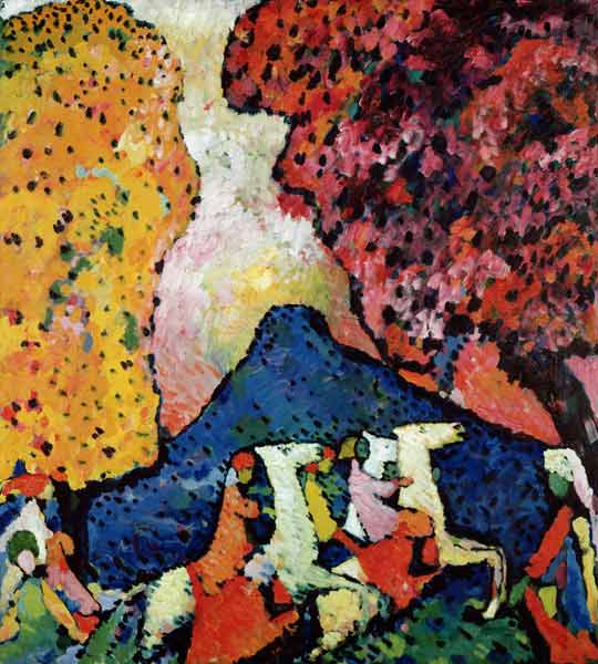 La montagna Blu a Wassily Kandinsky