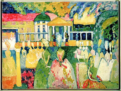 Women in Crinolines a Wassily Kandinsky
