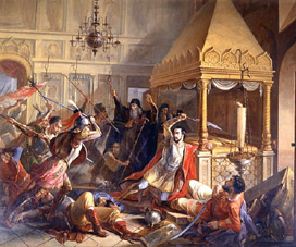 Die Heldentat des Fürsten M. Volkonsky während der poln. Belagerung 1610 a Wassily Kuzmich Demidov