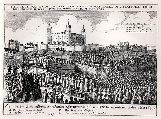 Execution of Strafford, May 12 1641 a Wenceslaus Hollar