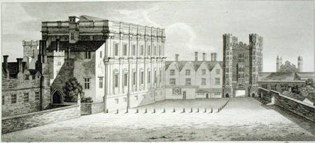 The Palace of Whitehall, from a drawing in the Pepysian Library, Cambridge a Wenceslaus Hollar