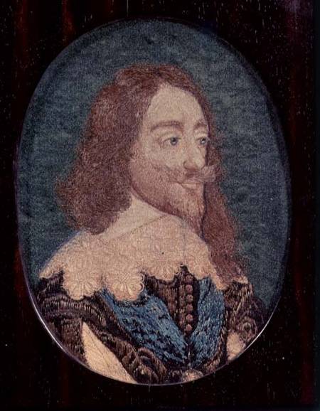Portrait of Charles I (1600-49) a Wenceslaus Hollar