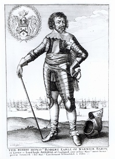 Robert Rich, 2nd Earl of Warwick a Wenceslaus Hollar