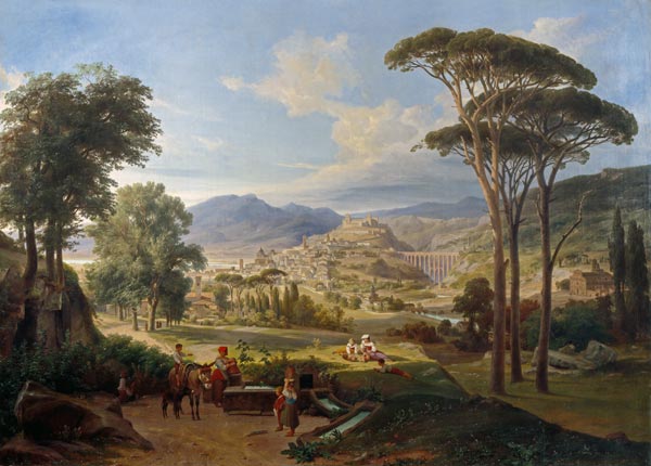 Ansicht von Spoleto a Wilhelm Ahlborn