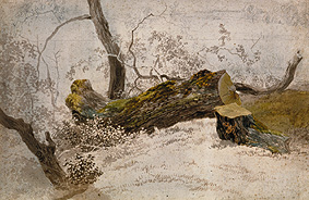 Felled oak tribe. a Wilhelm Alexander Wolfgang von Kobell