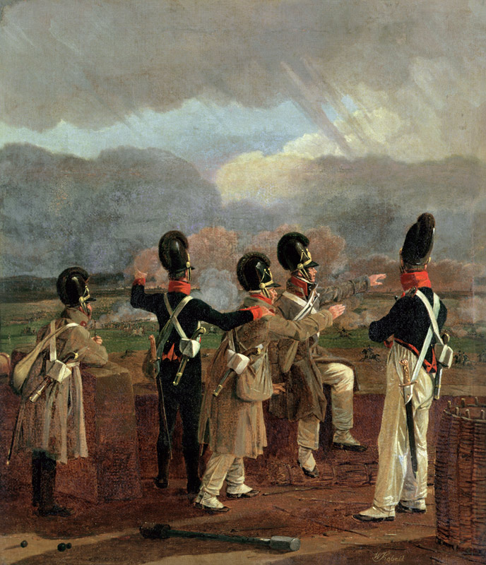 Soldiers on the Ramparts a Wilhelm Alexander Wolfgang von Kobell