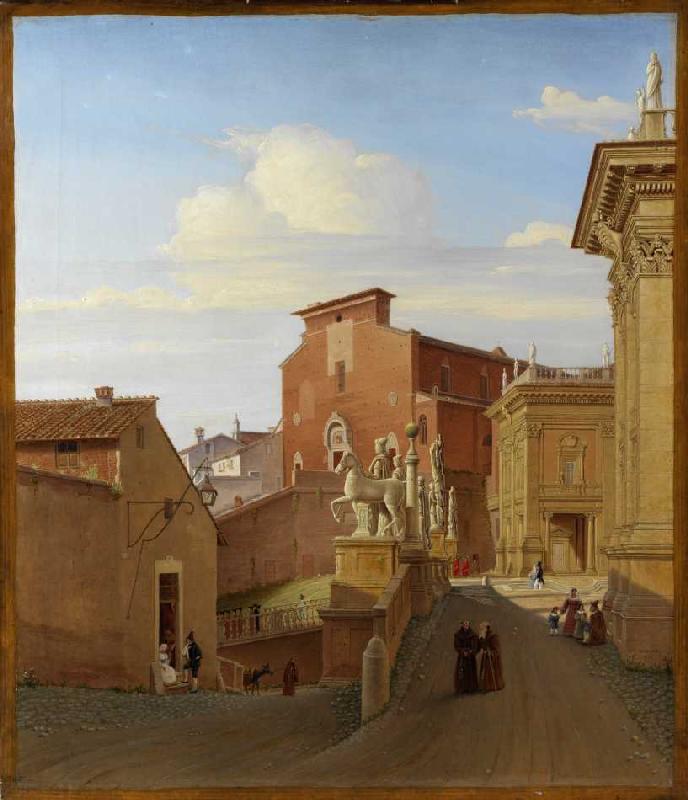 Ansicht des Kapitols in Rom a Wilhelm Brücke