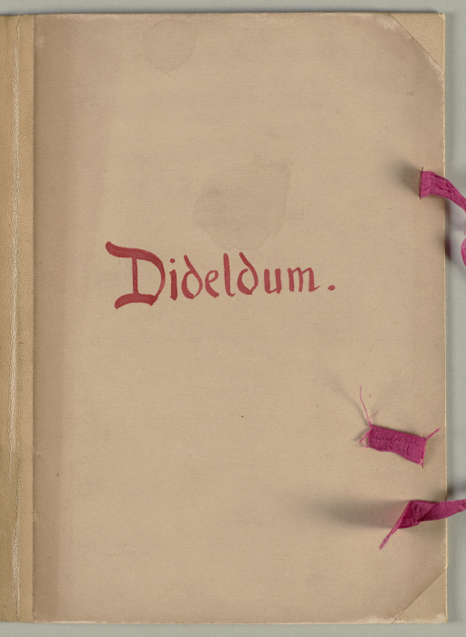 Bilderhandschrift zu "Dideldum!“ a Wilhelm Busch