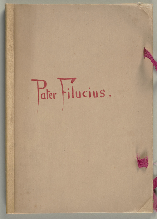 Bilderhandschrift zu "Pater Filucius" a Wilhelm Busch