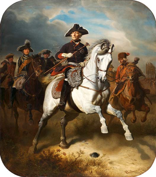 Friedrich der Große zu Pferde a Wilhelm Camphausen