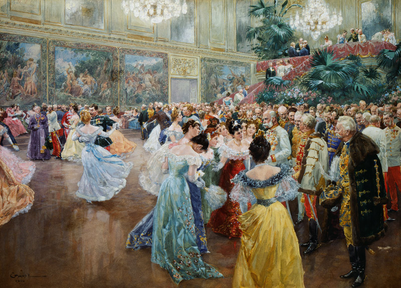 Court ball in Vienna a Wilhelm Gause