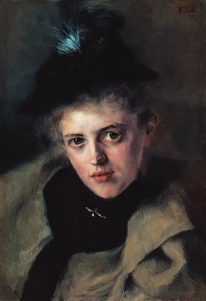 Portrait of Mrs Apotheker Rieder a Wilhelm Maria Hubertus Leibl