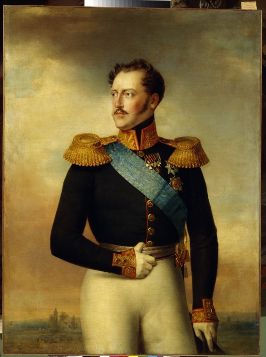 Portrait of Emperor Nicholas I  (1796-1855) a Wilhelm August Golicke