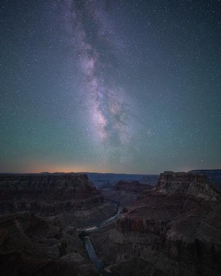 Grand Canyon and Milky Way