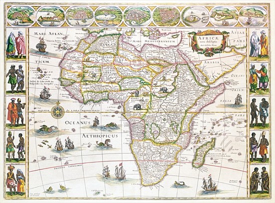 Africa Nova, c.1617 a Willem Blaeu