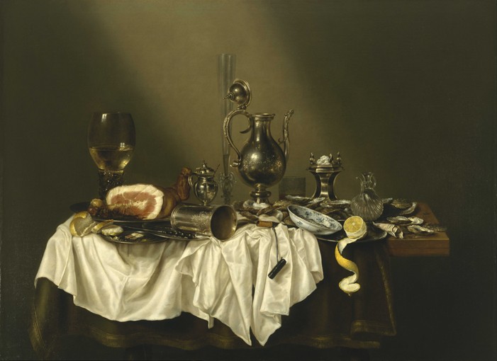 Banquet Piece with Ham a Willem Claesz Heda