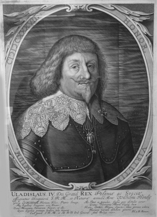 King Wladyslaw IV Vasa of Poland (1595-1648), Tsar of Russia a Willem Hondius