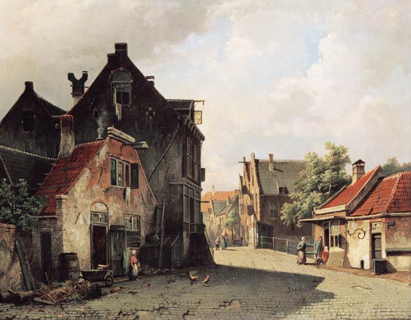 A Dutch Town a Willem Koekkoek