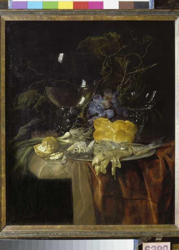 The breakfast. a Willem van Aelst