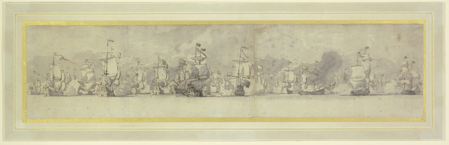 Anglo-holländische Seeschlacht a Willem van de Velde d. J.