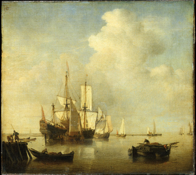 Calm Sea a Willem van de Velde d. J.